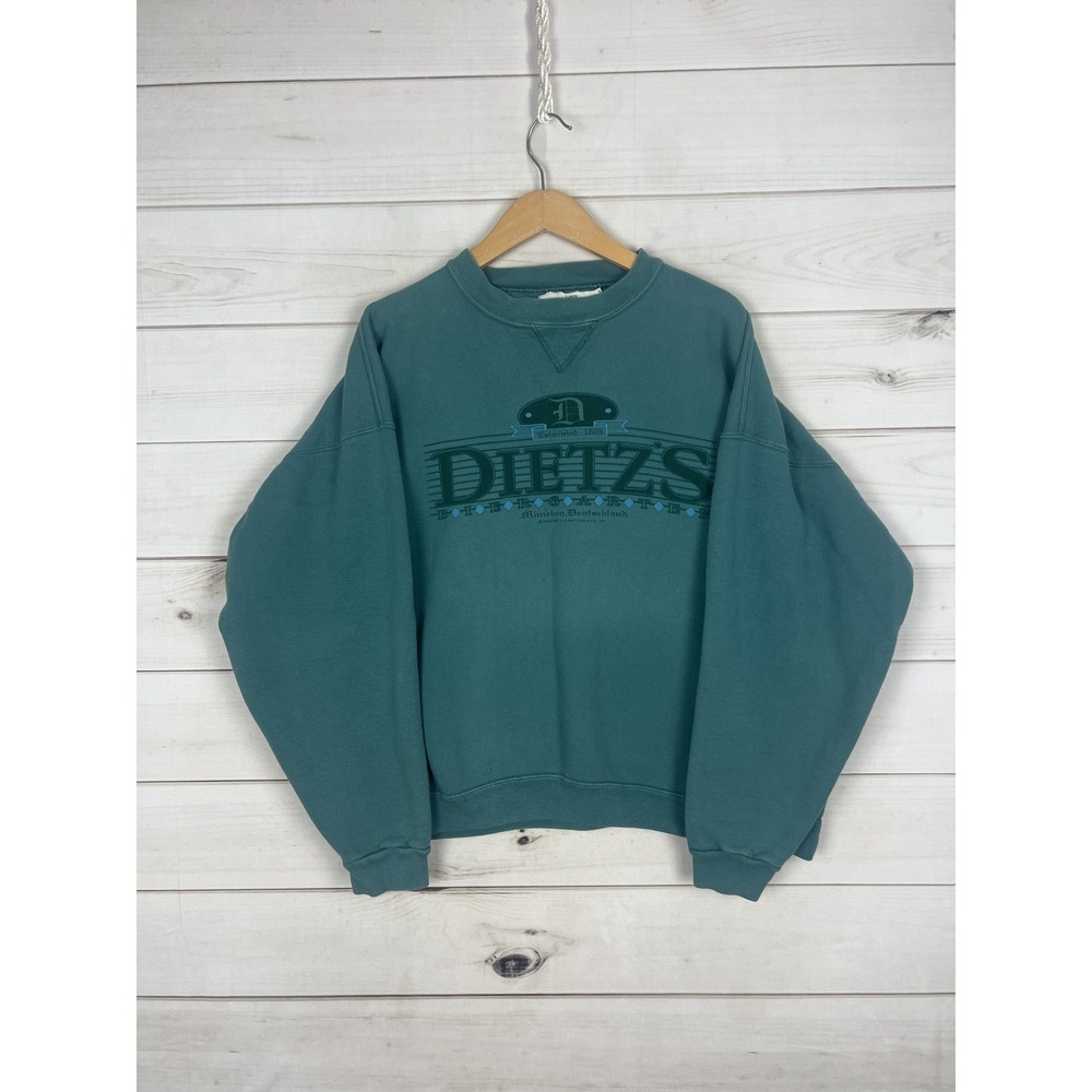 Vintage Dietz's Biergarten Sweatshirt Mens XL Crewneck‎ Pullover Made USA 90s